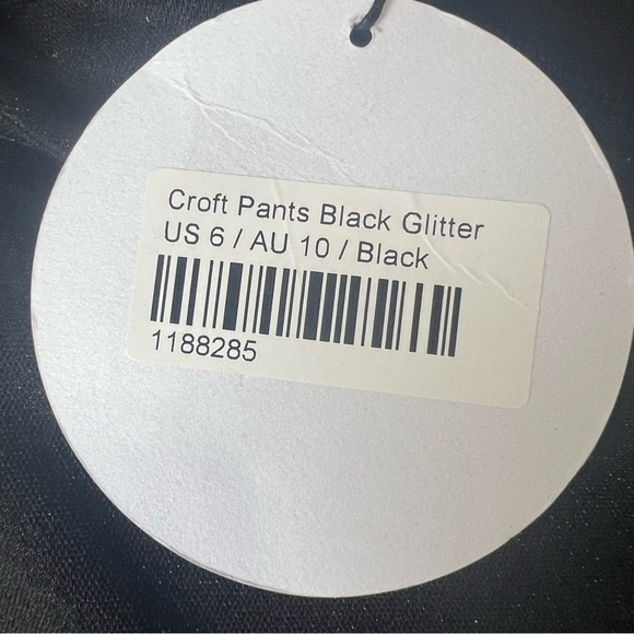NWT Princess Polly Black glitter Croft pants - Picture 15 of 16